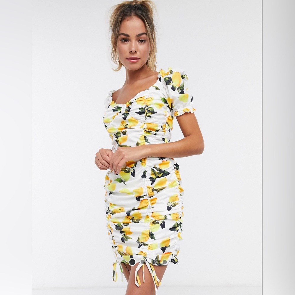 Missguided Lemon Dress